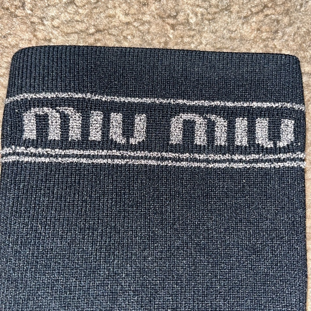 Miu Miu Black Sock Boots Pointed Toe Bootie Black… - image 7